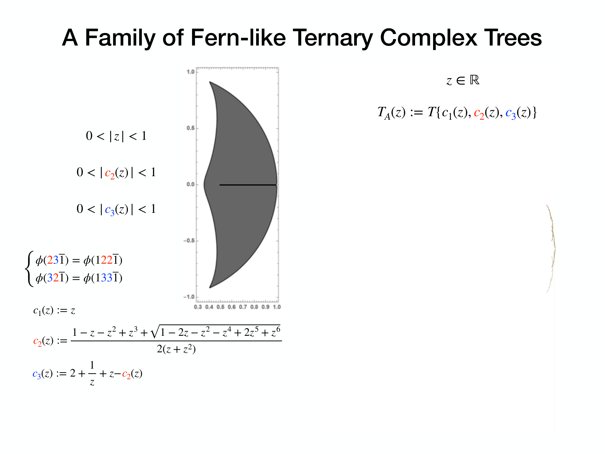 Slide 8: A Family of Fern-like Ternary Complex Trees
