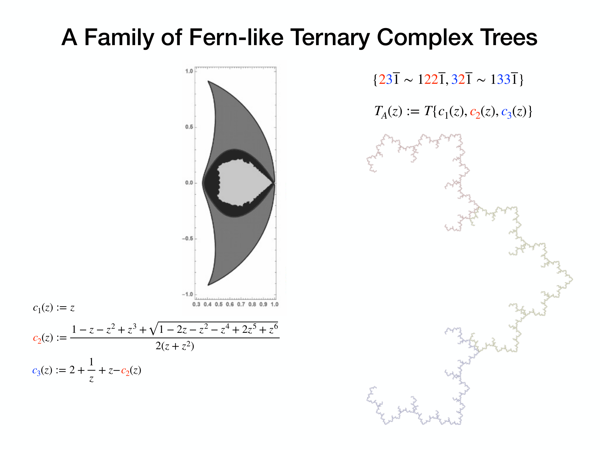 Slide 9: A Family of Fern-like Ternary Complex Trees