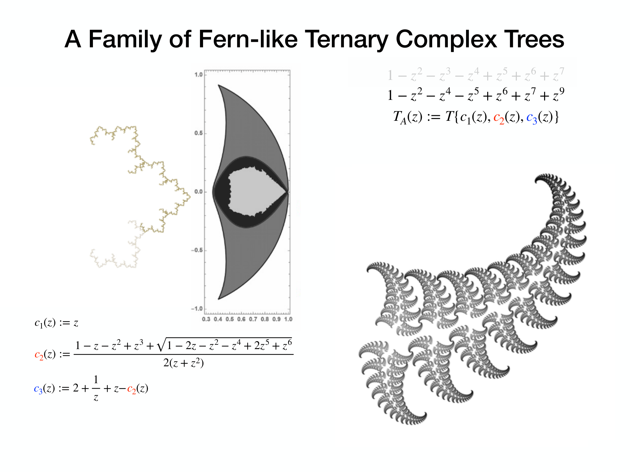 Slide 10: A Family of Fern-like Ternary Complex Trees