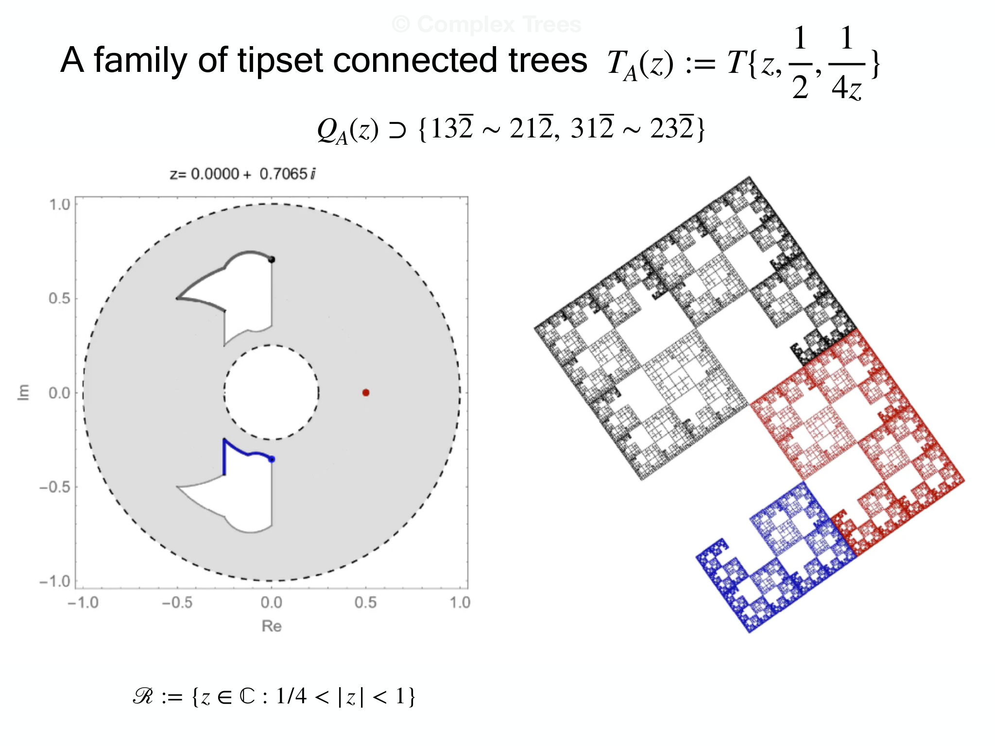 Slide 13: A family of tipset connected trees © Complex Trees